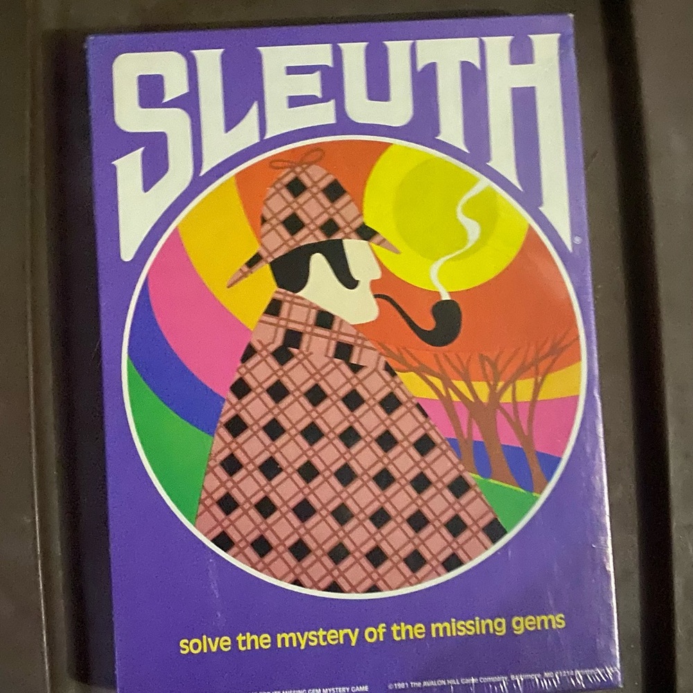 Vintage 1981 Sleuth - Solve the Mystery of the Missing Gems Game